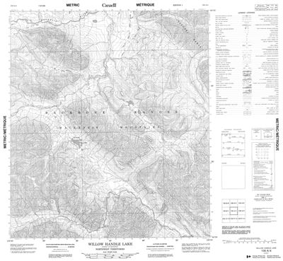 106A04 - WILLOW HANDLE LAKE - Topographic Map