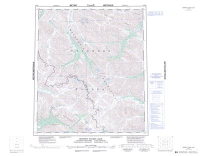 106B - BONNET PLUME LAKE - Topographic Map