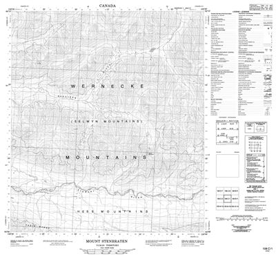 106C01 - MOUNT STENBRATEN - Topographic Map