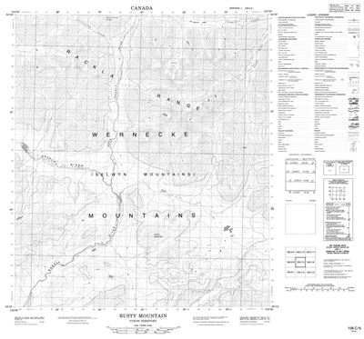 106C05 - RUSTY MOUNTAIN - Topographic Map