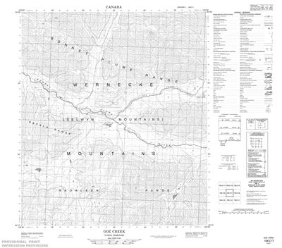 106C07 - GOZ CREEK - Topographic Map