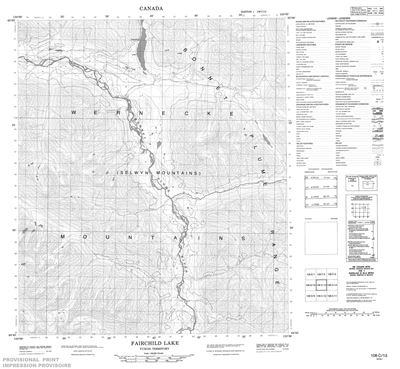 106C13 - FAIRCHILD LAKE - Topographic Map