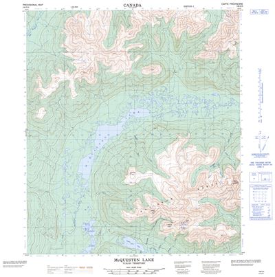 106D03 - MCQUESTEN LAKE - Topographic Map