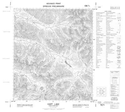 106D11 - HART LAKE - Topographic Map