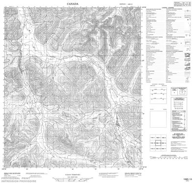 106D13 - MOUNT FITZGERALD - Topographic Map