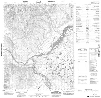 106E14 - NO TITLE - Topographic Map