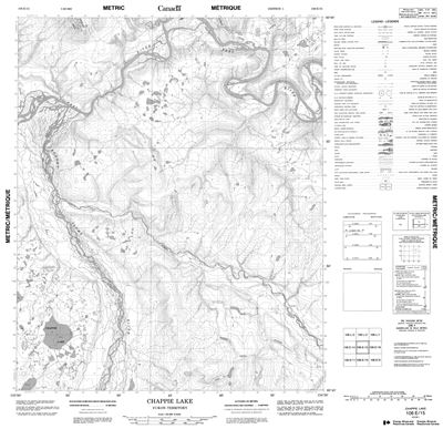 106E15 - CHAPPIE LAKE - Topographic Map