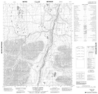 106G06 - RUMBLY CREEK - Topographic Map