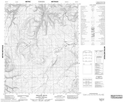 106G10 - YELLOW HILLS - Topographic Map