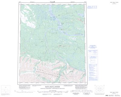 106H - SANS SAULT RAPIDS - Topographic Map