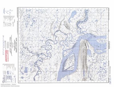 106H10 - SANS SAULT RAPIDS - Topographic Map