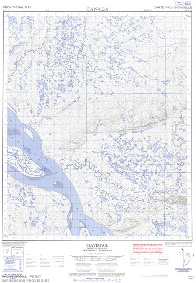 106H15 - BEAVERTAIL MOUNTAIN - Topographic Map