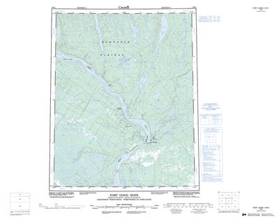 106I - FORT GOOD HOPE - Topographic Map