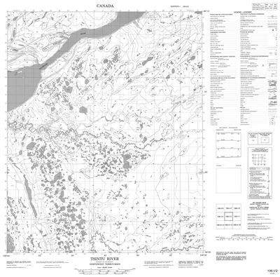 106I02 - TSINTU RIVER - Topographic Map