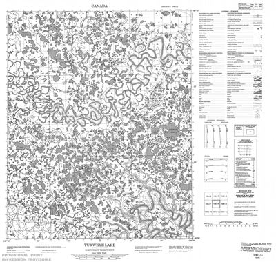 106I04 - TUKWEYE LAKE - Topographic Map