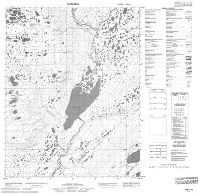 106I10 - NO TITLE - Topographic Map