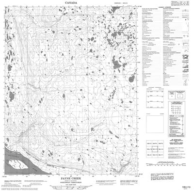 106I13 - PAYNE CREEK - Topographic Map