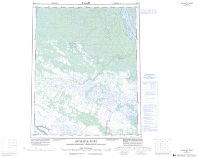 106J - ONTARATUE RIVER - Topographic Map