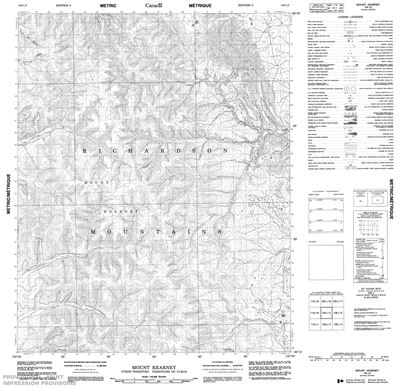 106L05 - MOUNT KEARNEY - Topographic Map