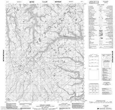106L07 - GILLIS LAKES - Topographic Map