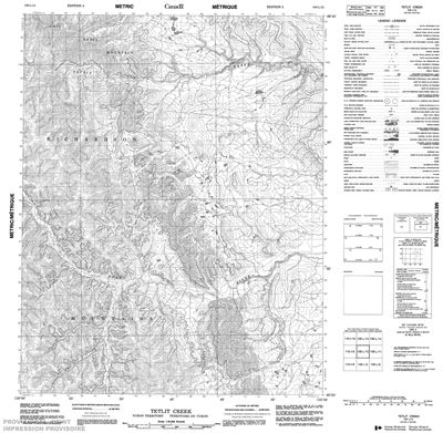 106L12 - TETLIT CREEK - Topographic Map