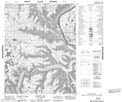 106L14 - TIDIGEH LAKE - Topographic Map