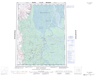 106M - FORT McPHERSON - Topographic Map