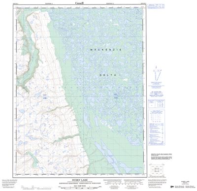 106M11 - HUSKY LAKE - Topographic Map