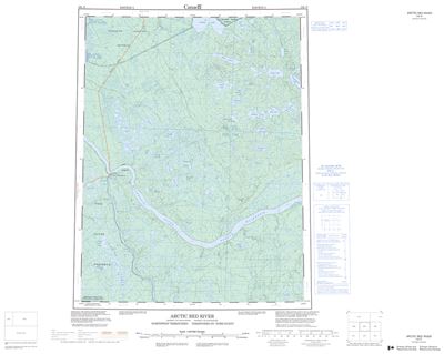 106N - ARCTIC RED RIVER - Topographic Map
