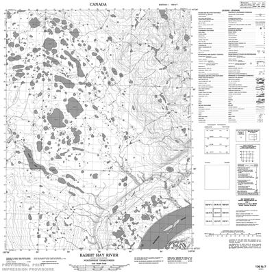 106N07 - RABBIT HAY RIVER - Topographic Map