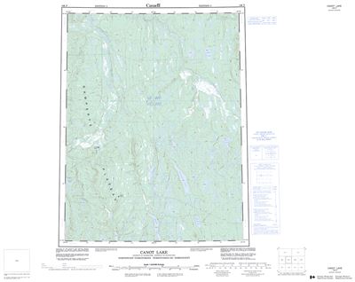 106P - CANOT LAKE - Topographic Map