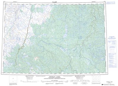 107A - CROSSLEY LAKES - Topographic Map