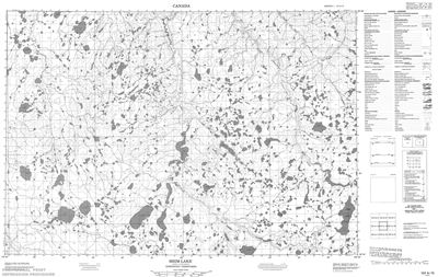 107A15 - SHIM LAKE - Topographic Map