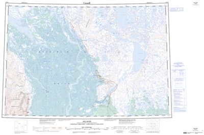 107B - AKLAVIK - Topographic Map
