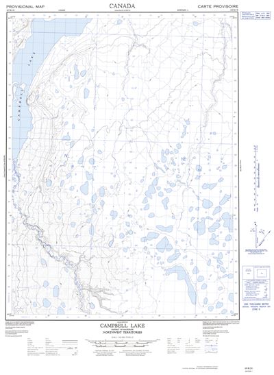 107B02E - CAMPBELL LAKE - Topographic Map