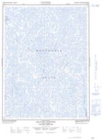 107B03W - AKLAVIK CHANNEL - Topographic Map