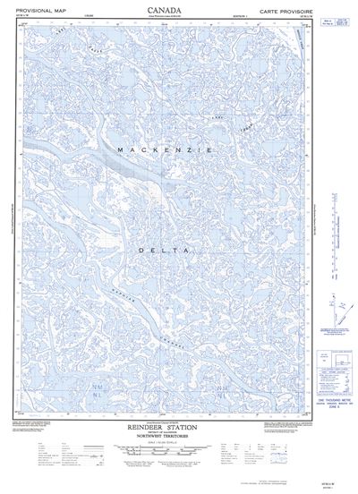 107B11W - REINDEER STATION - Topographic Map