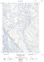 107B14E - WOLVERINE LAKES - Topographic Map