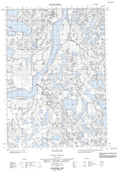 107C03E - TUNUNUK POINT - Topographic Map