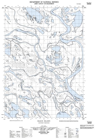 107C04E - ELLICE ISLAND - Topographic Map