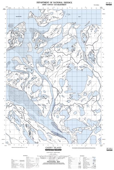 107C05E - GARRY ISLAND - Topographic Map