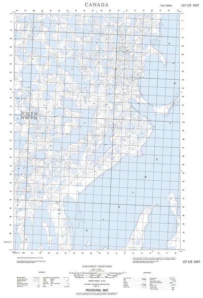 107C08E - TUKTOYAKTUK HARBOUR - Topographic Map