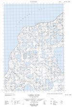 107D11E - CAMPBELL ISLAND - Topographic Map