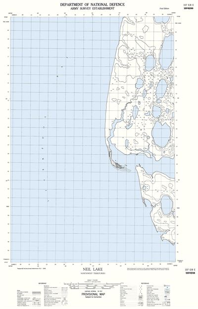 107E08 - NEIL LAKE - Topographic Map