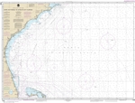 NOAA Chart 11009. Nautical Chart of the Gulf Coast - Cape Hatteras to Straits of Florida. NOAA charts portray water depths, coastlines, dangers, aids to navigation, landmarks, bottom characteristics and other features, as well as regulatory, tide, and oth