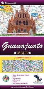 Guanajuato Mexico, State and Major Cities Map. This map of the state of Guanajuato Mexico covers the entire state and has details for major cities including Leon, Celaya, Guanajuato, San Miguel de Allende, Irapuato and Salamanca. Includes lots of easy to