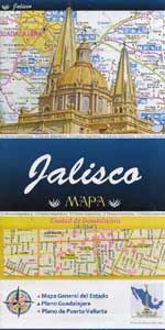 Jalisco Mexico Travel Map with Major Cities. This map of the state of Jalisco, Mexico includes the entire state plus the major cities of Guadalajara, Puerto Vallarta, Guzman, San Juan de los Lagos and Tepatitlan. Includes lots of easy to interpret symbols