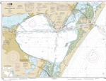 NOAA Chart 11309. Nautical Chart of Corpus Christi Bay - Gulf of Mexico. NOAA charts portray water depths, coastlines, dangers, aids to navigation, landmarks, bottom characteristics and other features, as well as regulatory, tide, and other information.