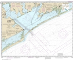NOAA Chart 11316. Nautical Chart of Matagorda Bay and approaches - Gulf Coast. NOAA charts portray water depths, coastlines, dangers, aids to navigation, landmarks, bottom characteristics and other features, as well as regulatory, tide, and other informat