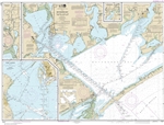 NOAA Chart 11317. Nautical Chart of Matagorda Bay including Lavaca and Tres Palacios Bays -  Port Lavaca -  Continuation of Lavaca River -  Continuation of Tres Palacios Bays - Gulf Coast. NOAA charts portray water depths, coastlines, dangers, aids to nav